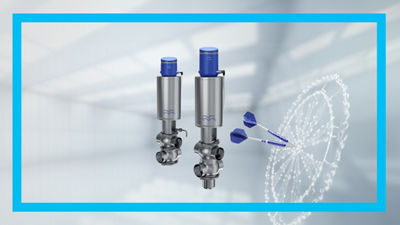 Mixproof valves for processing and CIP