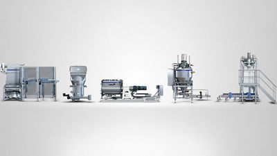 Powder solutions end-to-end-line