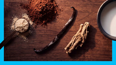 Protein powder, vanilla bean and ashwagandha root