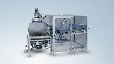 Bag tipping station for ingredient handling