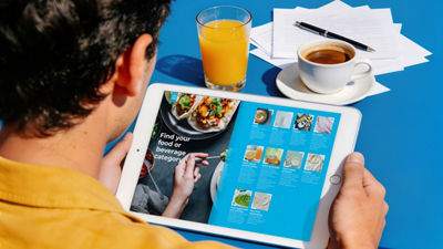 Concept image illustrating mixing and digital food applications