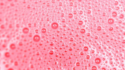 Close-up of protein foam