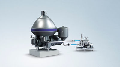 Separator for milk skimming in dairy processing