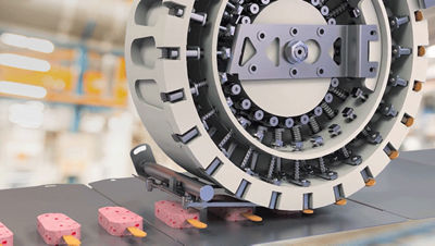 ice cream extrusion tunnel