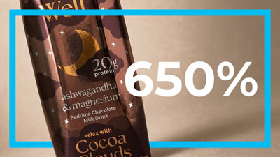 Night drink in Tetra Prisma Aseptic carton, text: 650%