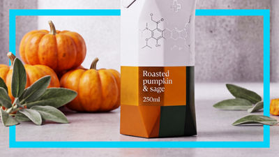 Roasted pumpkin and sage nutrition drink in Tetra Prisma Aseptic carton