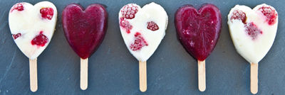 five ice cream sticks 