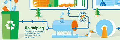 Infographic of recycling journey