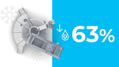 Tetra Pak Rotary Moulder 35 A4, 63% reduced brine volume
