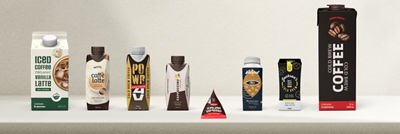 RTD coffee products in Tetra Pak carton packages