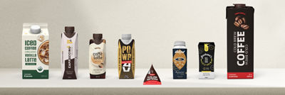 RTD coffee products in Tetra Pak carton packages
