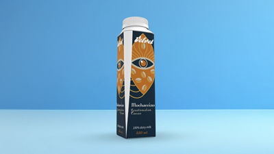 RTD coffee drink in Tetra Top carton bottle