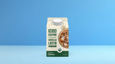 Ice coffee in Tetra Rex gable top carton package