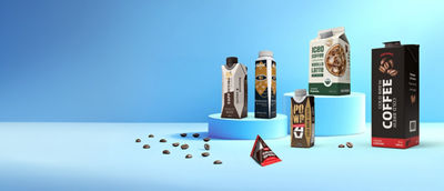 Caffè pronto da bere in confezioni di cartone Tetra Pak