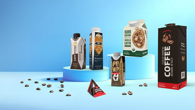 RTD coffee in Tetra Pak carton packages