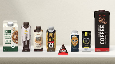 Beverage cartons filled with RTD coffee