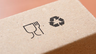Sustainable pakaging icons