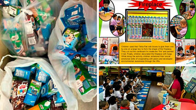 Preschool participating in Little Green Dots