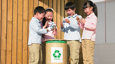 collecting and recycling habits from a young age