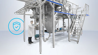 Skid-mounted spray dryer and operator