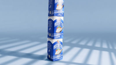 Tetra Reva ricotta cheese package range.