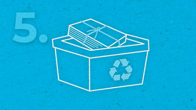 Stack in tray and collect