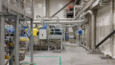 Recycling facility at Stora Enso in Poland