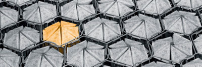 Embalagens Tetra Classic em cestas de aço