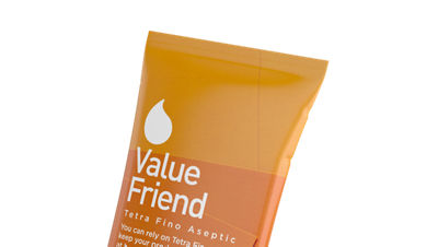 A Tetra Fino Aseptic carton pouch