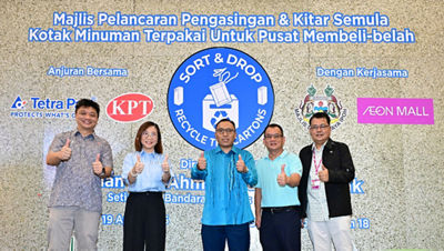 Tetra Pak dan KPT Recycle Projek “Sort & Drop – Recycle the Cartons” 