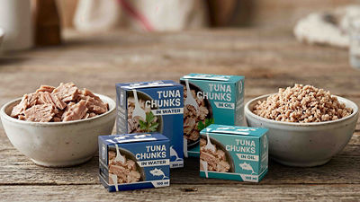 Tetra Recart Tuna Promo On Table