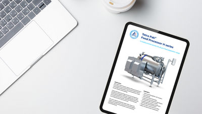 Tetra Pak Food Processor H leaflet in a tablet