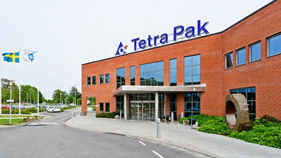 Réception principale de Tetra Pak à Lund, en Suède