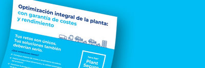Infografía sobre la optimización de una planta