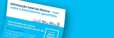Infográfico de otimização da fábrica