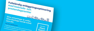 Infografik för anläggningsoptimering