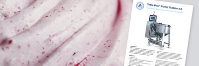 Tetra Pak Pump Station A3 PD-leaflet on ice cream
