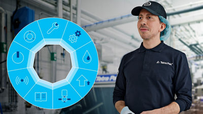 Service engineer, service offerings wheel illustration