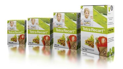 Four Tetra Recart cartons