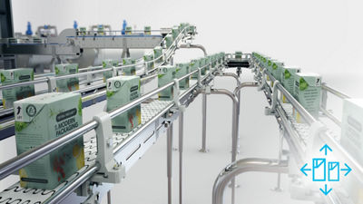 Tetra Recarts on conveyors