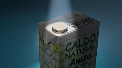 tapa de papel alumbrada por un haz de luz