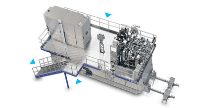 Staircase and large platform