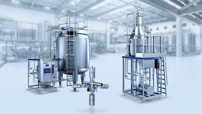 The flexibility connection between the Sterilizer and Aseptic tank Integration of the deaerator into processing line