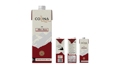 Vinho Collina Nova Aliança em embalagem Tetra Pak