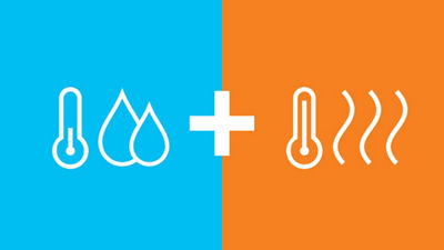 Icônes d'illustration de l'eau et de la vapeur