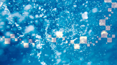 Agua con píxeles de automatización