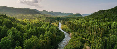 River winding through landscape