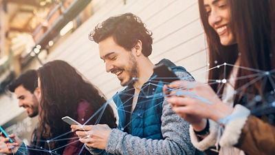 young people connected smartphones future