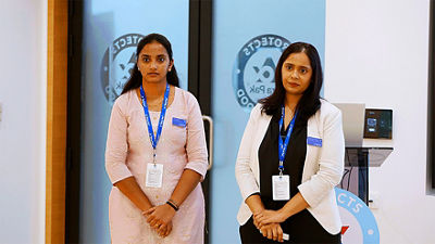 Pitch event held at Tetra Pak India. Thapasya Vijayaraghavan, Founder, Zumi Foods, on the right.