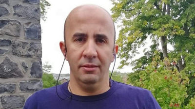 Man looking at the camera 